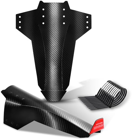 FETESNICE Reflector MTB Mudguard para Parte Trasera y Delantera, Guardabarros de Bicicleta – Protección eficaz contra Salpicaduras para tu Bicicleta de montaña