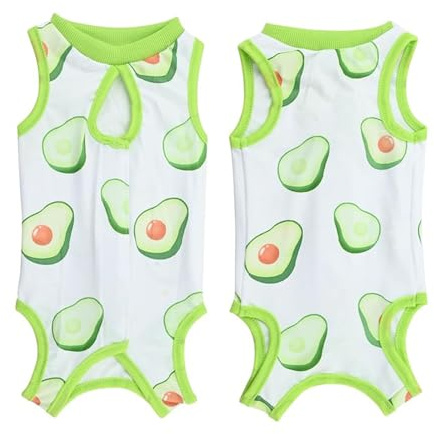 BKEPDY Katzenbody nach OP Erholungsanzug Kleidung Polyester Recovery Kastration Spay Entwöhnung Leckschutz Suit für Katze Bauchwunden oder Hautkrankheiten Soft Home Indoor Pet Kleidung