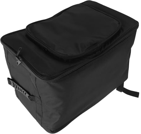 TOYANDONA Schwarze Trommeltasche aus Oxford Tuch und Baumwolle Große Kapazität Multifunktionaler Rucksack für Cajon und Schlagzeuger Wasserabweisend und Robust Zufälliger Stil