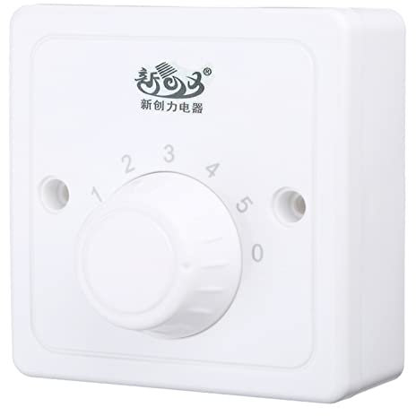 Zeiwohndc Wand Deckenventilator 5-Gang Drehregler Drehregler Ersatzschalter Drehschalterknopf