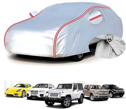 Autoabdeckung Vollgarage für Fia-t 500 2007- (354,6 x 162,7 x 148,8cm),Wasserdicht, Sonnenschutz, Vier Jahreszeiten, Alterungsschutz, Kratzfest, seitlicher Reißverschluss