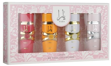 Lattafa My Yara Collection - 4 × 25 ml Eau de Parfum Set para mujer