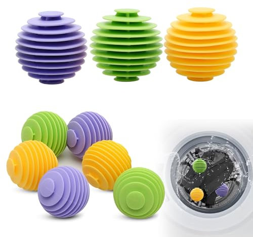 Trocknerbälle 9 Stück trocknerbälle für wäschetrockner,trocknerball Wiederverwendbare,waschball für waschmaschine,Anti Verschränkung waschbälle,für Waschmaschine Trockner und Wäschetrockner