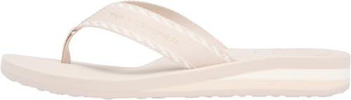 Tommy Hilfiger kvinnor HILFIGER WEBBING strand SANDAL FW0FW09038 Flip Flops, KHAKI (klassisk sten), 39, Kaki klassisk sten, 39 EU