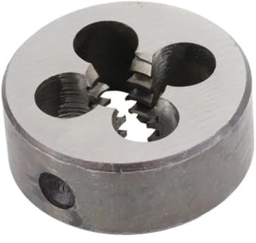 Metrisches Rundschneideisen, HSS-Rechtsschneideisen TR, Trapez-Drehmaschinenwerkzeug for Schneiden von Metall-Außengewinden TR8 bis TR32, Schneideisen mit Rechtsgewinde (32 x 6,0)(32x5.0)