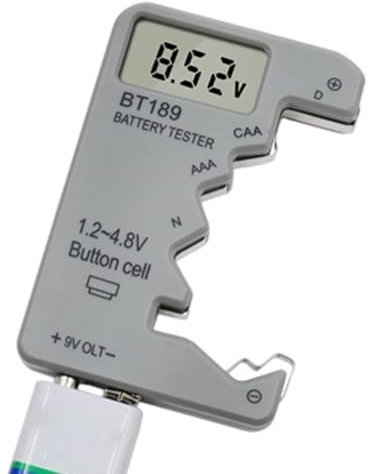 Batterieprüfer - Batterie Tester - Tragbares Analysegerät Mit Energiesparender LED-Anzeige Für Uhren Hörgeräte RC Drucker