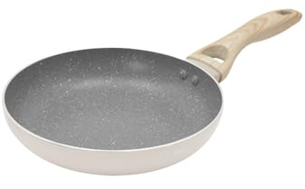 KASANOVA Padella antiaderente Cooking Therapy, rivestimento a base d'acqua, compatibile con tutti i tipi di fornelli, senza PFOA e nichel, con incisione laser (22 cm)