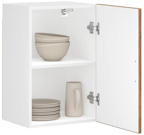 Homvdxl Küchenschrank, 40x31x60 cm Aufbewahrungsschrank mit Tür, Wandmontage, Medizinschrank, Badezimmereinheit für Wohnzimmer, Küche, Flur, Alter Stil