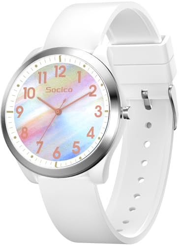 SOCICO Analogue Watch Men Women 50M Waterproof Easy Read Quartz Silicone | Large dial with backlight, soft strap precise movement offering reliable performance for nurses outdoor fans, and duty pros