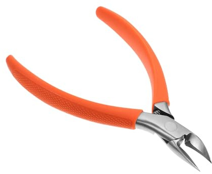 LIFKOME Alicate Cortaúñas Profesional Acero Inoxidable Diseño Ergonómico Mango Naranja para Uñas Encarnadas y Gruesas Pedicura Manicure Salón y Hogar