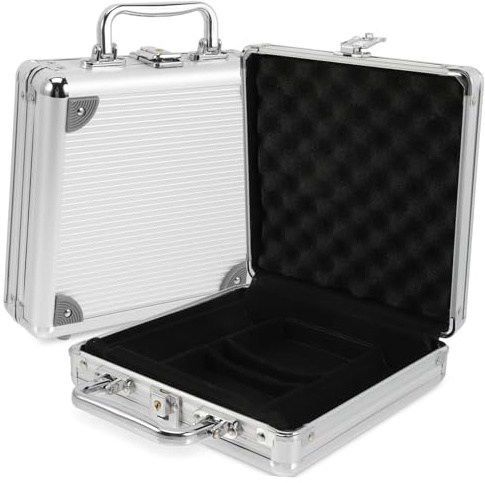 BCOATH Poker Chip Case mit Großer Kapazität Robuster Poker Chips Koffer aus Legierung und Aufbewahrungskoffer und Spielkarten