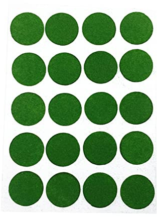 Milageto Pool Tablecloth Stickers Plaster Adesivo Feltro Autoriparante Protezione Strappi Punto Marker Facile Applicazione Adatto per Tavolo da Biliardo, 25MM