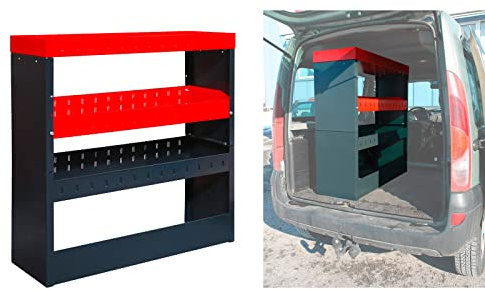 DEMA Fahrzeugregal Schütte Kfz-Einbauregal, pulverbeschichtet, höhenverstellbar, flexibel, robust, platzsparend, ideal für Werkstatt, Fahrzeug, Stauraumoptimierung, montagefreundlich