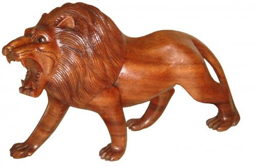 Woru Löwe aus Holz, Soar-Wood