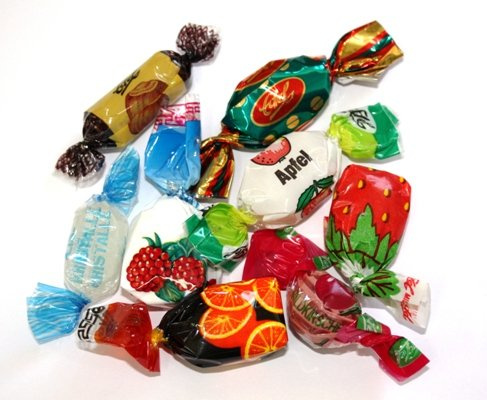 Bonbon Mischung gewickelt gefüllt und ungefüllt EDEL 500g Tee-Meyer