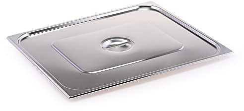 GN Behälter Gastronorm Edelstahl Deckel 2/1