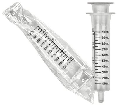 Comar 10 ml / 10 cc / 2 tsp Oral Medication Dispenser - Syringe (Pack of 5 Sterile Syringes, 10ml) - Ideal for Measuring Essential Oils, E-Liquids, and Formulas