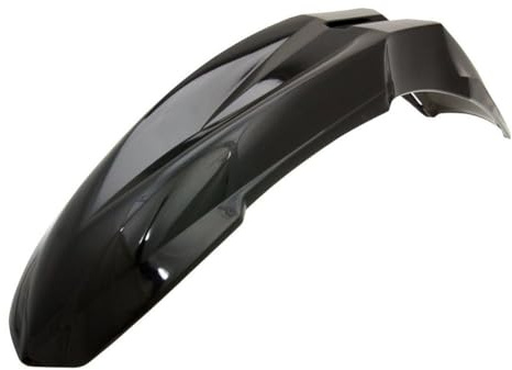 2EXTREME Kotflügel vorn schwarz universal kompatibel mit Enduro, Supermoto | Schutzblech vorne aus Kunststoff, Farbe schwarz, Maße 620 × 200 × 160 mm, Lieferumfang 1x, kompatibel mit Crossmaschinen