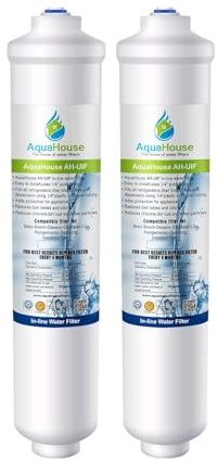 2x AquaHouse UIFS Compatible filtro de agua del refrigerador para Samsung DA29-10105J HAFEX/EXP WSF-100 Aqua-Pure Plus (sólo filtro externo)