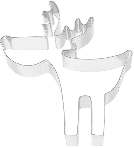 Original Kaiser Plätzchen Ausstecher Rentier 12 cm, Keksausstecher, Plätzchenausstecher, Ausstechform für Lebkuchen und Kekse, Edelstahl