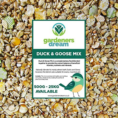 GardenersDream Duck & Goose Mix | Nutritious Outdoor Wildlife Food | Protein-Rich Feed for Birds and Animals | Premium Garden Wild Bird Mixture | Enriched with Healthy & Natural Minerals (10kg)