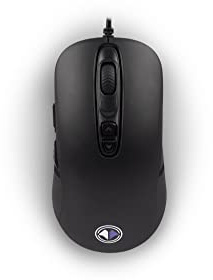 Millenium Optic 1 -MO1-, Souris filaire pour gamer -4000 dpi - 7 boutons, Noir, MO1
