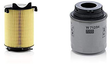 Original MANN-FILTER Luftffilter C 14 130 – Für PKW & Ölfilter W 712/94 – Für PKW