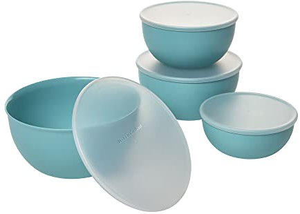 KitchenAid Lot de 4 bols avec couvercles Aqua Sky 2