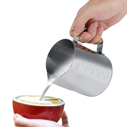 Pichet en mousse de lait, pichet à lait portatif Latte Art pichet à lait pour cappuccino Latte Art et Macchiato