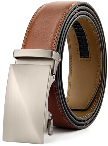 CHAOREN Belts for Men, 1 3/8 Ratchet Mens Belt Leather for Jeans, Dress