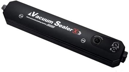 Envasadora al Vacío Doméstica, Envasar al Vacio Almacenamiento para Secos y Húmedos Alimentos, Maquina Envasadora de Alimentos Secos y Húmedos, incl. 10 bolsas de vacío