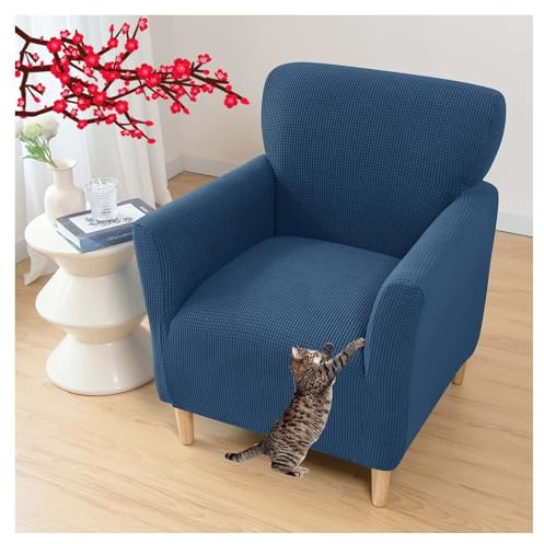 AQIGR Sesselbezug Stretch Sesselhusse, Sofaüberzug Clubsessel Sessel Bezug Cocktailsessel Armchair Sesselhussen mit Armlehne Hussen für Sessel für Eine Einfache Reinigung(A12)