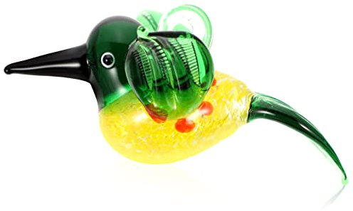 Zerodeko 3stücke Glass Bird Figurine Handgefertigte Kunstskulptur Lebhaften Farben Tischdekoration Für Zuhause Lifelike Design Für Vogel-Liebhaber Hochwertiges Glas Langlebig Und