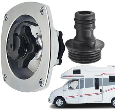 Wohnmobil-Wassereinlass – Wandmontage, Wassereinfüller mit Rückschlagventil, sicherer geregelter Wasserdruck, einfacher Anschluss für Wohnmobil, Marine, Boot