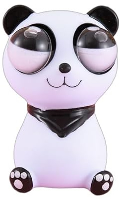 Panda-förmiges Squeeze Spielzeug Stressbälle - Stress Squeeze Spielzeug Squeeze Toy, Squeeze Ball Popping Out Eyes Squeeze Toys, stressball Anti Stress Spielzeug für Erwachsene und Kinder