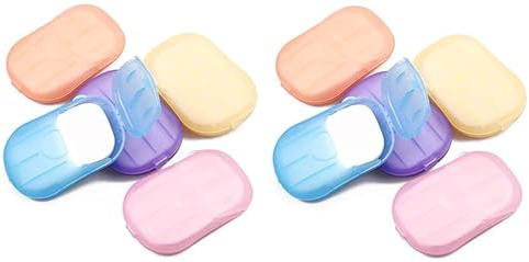 JJLFresheners 10 Boxes Disposable Soap Paper Hand Cleaner Fragrance Mini Color Paper for school Indoor, Outdoor, Travel, Camping Hiking Camping Soap