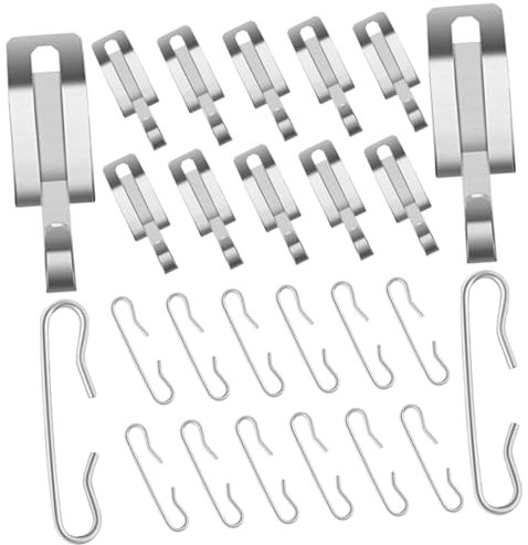 Homoyoyo 1set Ganci Per Riscaldanti Alluminio Per Installazione Facile Riscaldamento Grondaie e Resistente e Per Dispositivi Riscaldamento Esterna