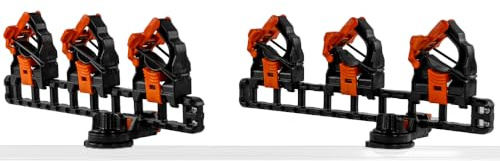 YakAttack SideStage Rutenhalter, Schwarz/Orange, hergestellt in den USA