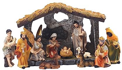 PRETYZOOM Statua Artificiale Di Gesù in Resina Per Decorazione Religiosa Ornamento Per e Case Realistica e Compatta