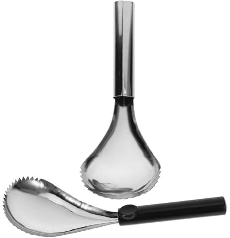 HOLIDYOYO 2pezzi Strumento Manuale per Rimuovere Torsolo di Scavino Inossidabile con Manico Ergonomico per Cucina Utensile Pratico per Frutta e Verdura