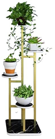 Support d'angle en métal pour plantes d'intérieur et d'extérieur pour décoration d'intérieur et d'extérieur - Design moderne - Support de pot de fleurs pour grandes plantes - 100 cm de haut - Support
