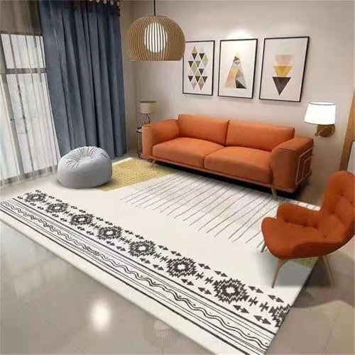 DJHWWD 180X250cm teppu antirutsch Teppich Schlafzimmer rechteckiger Wohnzimmer bedruckter rutschfest und sturzsicher terrassen deko bettumrandung