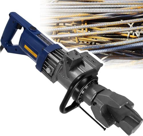 RoyceBee Elektrischer Hydraulischer Bewehrungsstahlbieger 900 W, 5/8 Zoll #5 Bewehrungsstahlbiegewerkzeug, HandgefüHrte Biegemaschine für Metallische StahlkupferstäBe