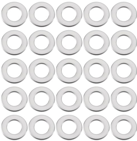 Briny River 200pcs Rondelles Plates en Acier Inoxydable M8 8x12x0,2 Mm pour Télécommandes Voitures Motos Meubles