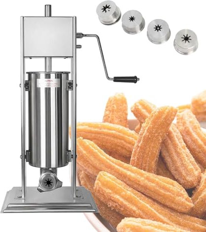 Machine à Churros Espagnole - Machine Manuelle Professionnelle De 5 L/1,32 Gal En Acier Inoxydable Pour La Fabrication De Beignets Aux Fruits Latins - Machine à Churros Verticale De Comptoir