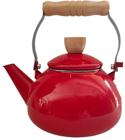 GALPADA Enamel Enamel Kettle Stove Tea Pot Teakettle Stove Top Kettle for Boiling Water Suitable for Tea Serving Pot and Decorative Teapot Use in Kitchen