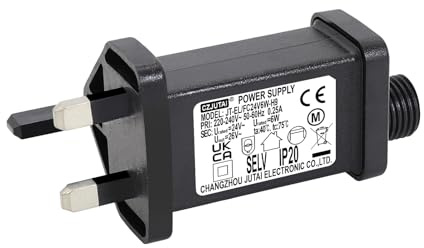 CubePlug 4.5V 4.5W Transformer for CZJUTAI JT-EL/FC4.5V4.5W /3.6W with 8 Modes, Memory & 6 Hour Timer, for Christmas Tree Lights with multifunction botton 4.5V 4.5W [W24T]