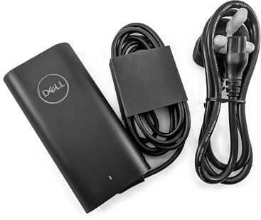 Genuine Original Dell 100W Type-C Charger Power Supply AC Adapter with UK Power Cable JRF1C, JC22F, 17P6N, PJ25C, 450-BBNS