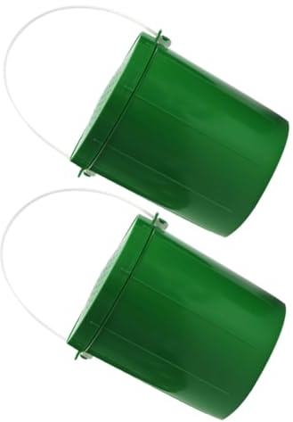 HOLIDYOYO 2 Stück Angelköder Eimer mit Belüftung Löchern Langlebiger Köderbehälter für Regenwürmer und Blutwürmer Stoßfest als Lebender Köder Aufbewahrungskübel für Angler