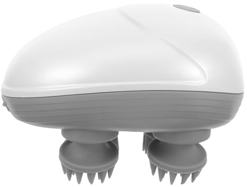HEMOTON Massaggiatore Elettrico per Scalpo Portatile Funzione Asciutto e Bagnato in Abs Leggero Stile Casual per Rilassamento e Sollievo dallo Stress Stili multipli